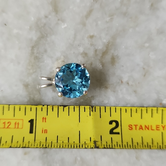 Sterling silver blue pendant - Picture 5 of 5